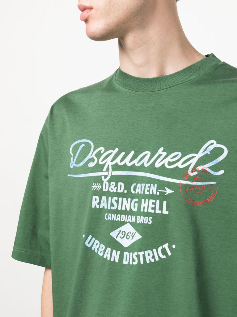 logo-print cotton T-shirt
