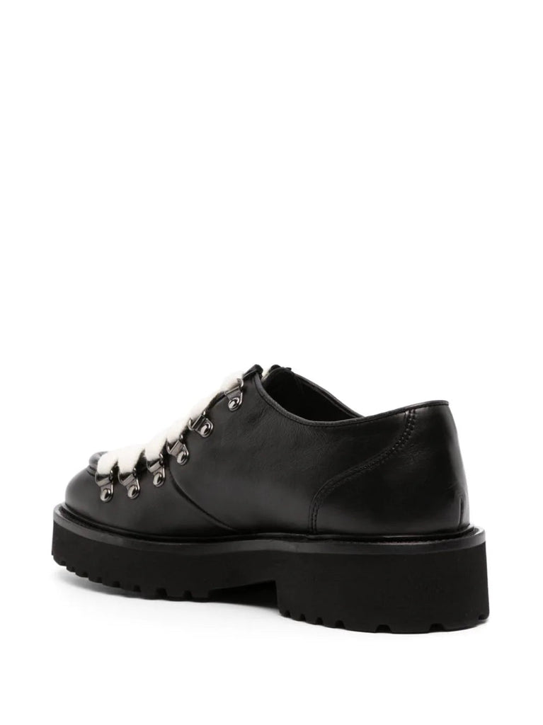 leather lace-up shoes