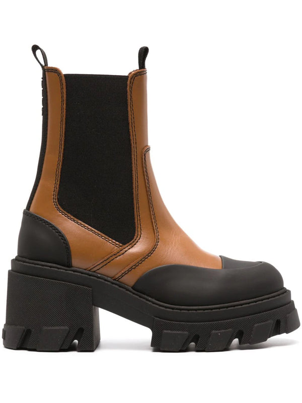 platform leather Chelsea boots