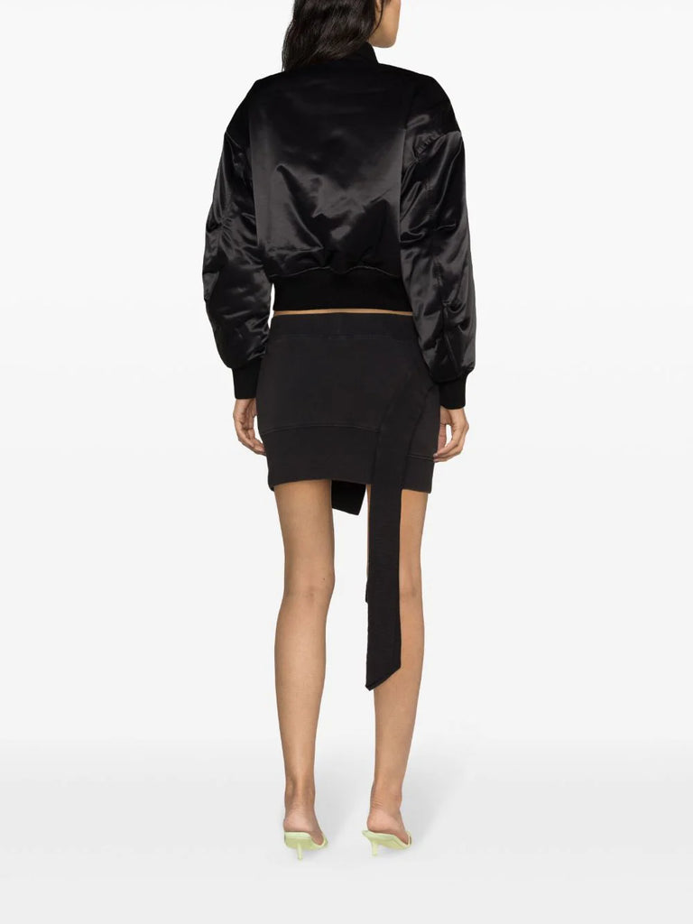 logo-tag padded bomber jacket
