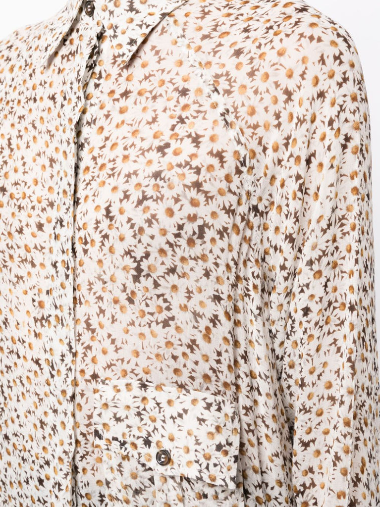 floral-print long-sleeve shirt