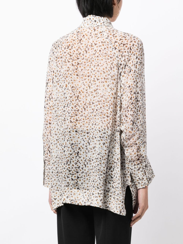 floral-print long-sleeve shirt