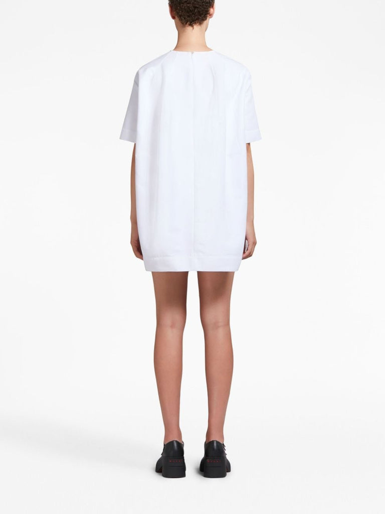 kurzärmliges Minikleid aus Baumwolle