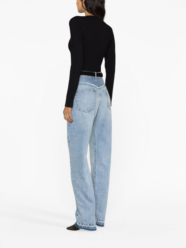 Light blue noemie straight-leg Denim Jeans