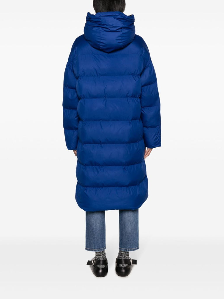 hooded zip-up padded coat