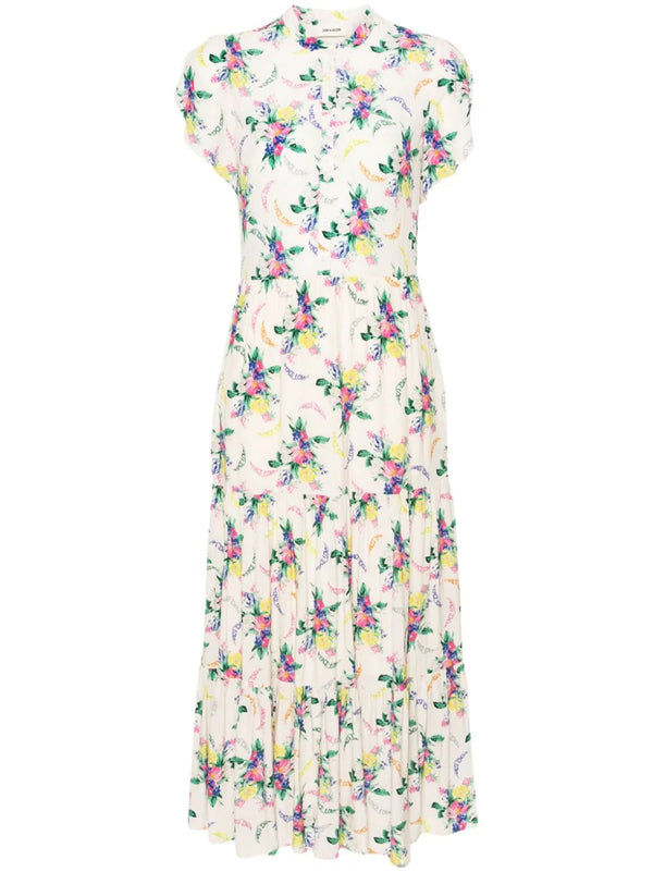 Razy floral-print midi dress