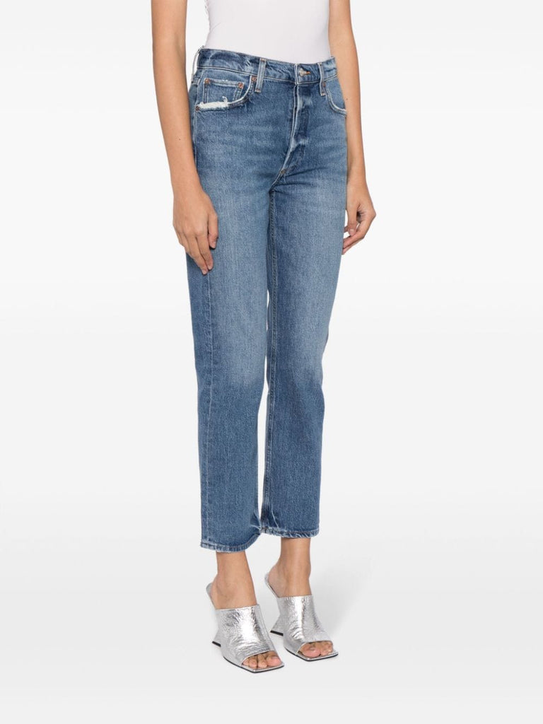 Riley cropped denim jeans