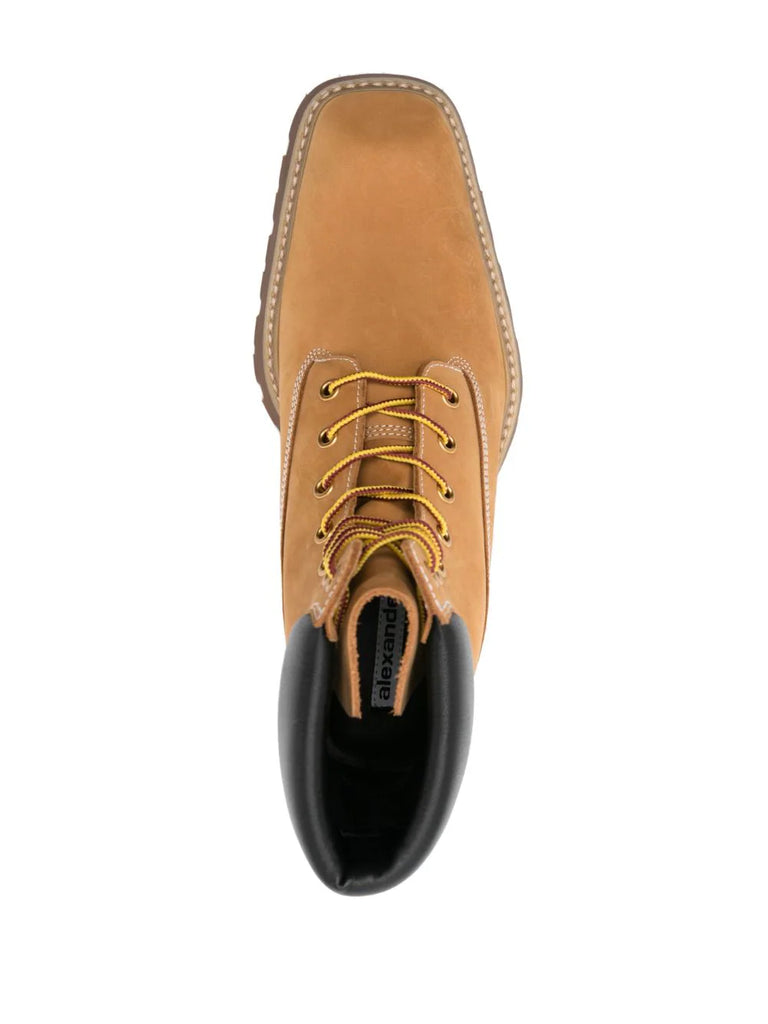 Throttle lace-up boots
