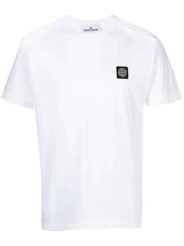 Compass-appliqué cotton T-shirt