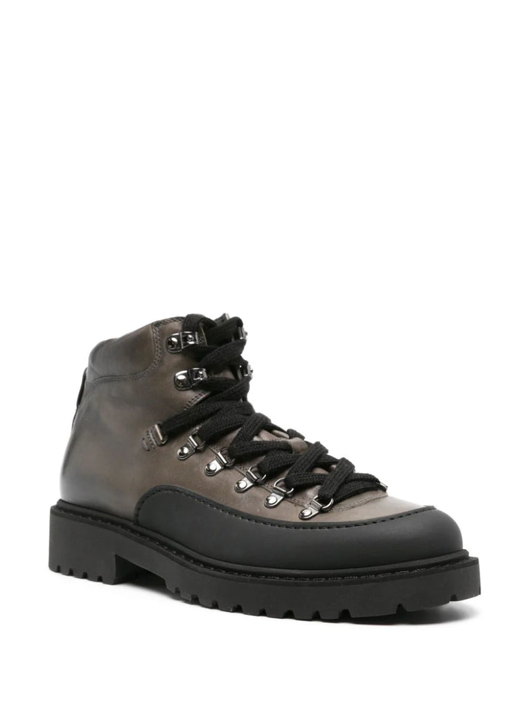 lace-up leather ankle boots