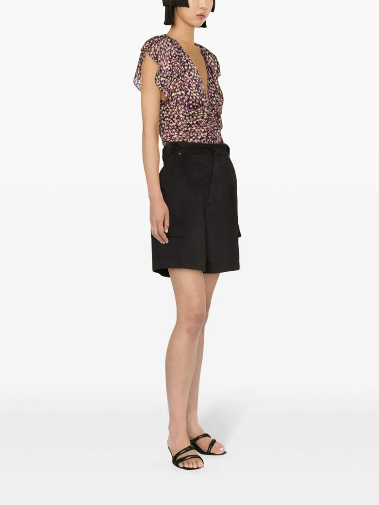 Lisette cotton cargo shorts
