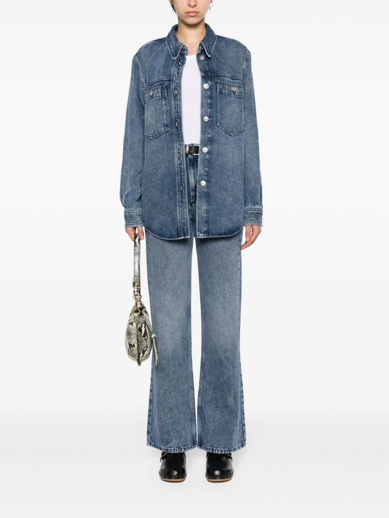 Belvira high-rise bootcut denim  jeans