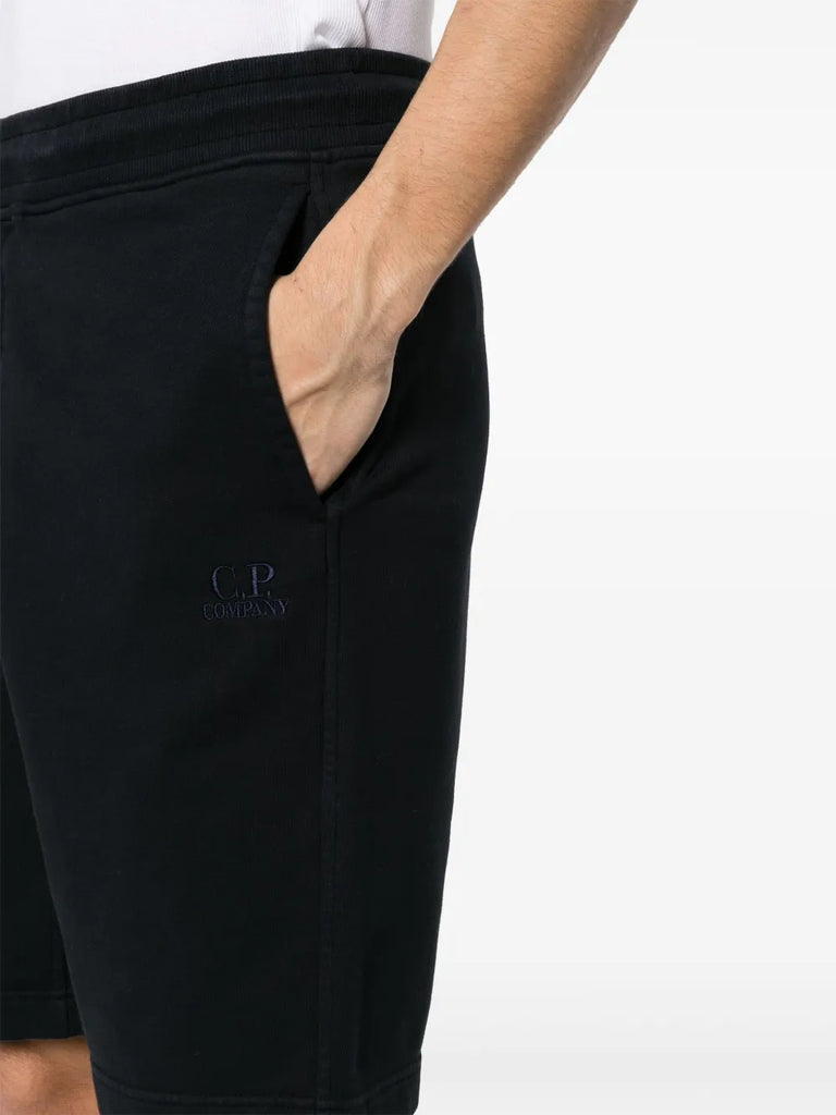 logo-embroidered cotton shorts
