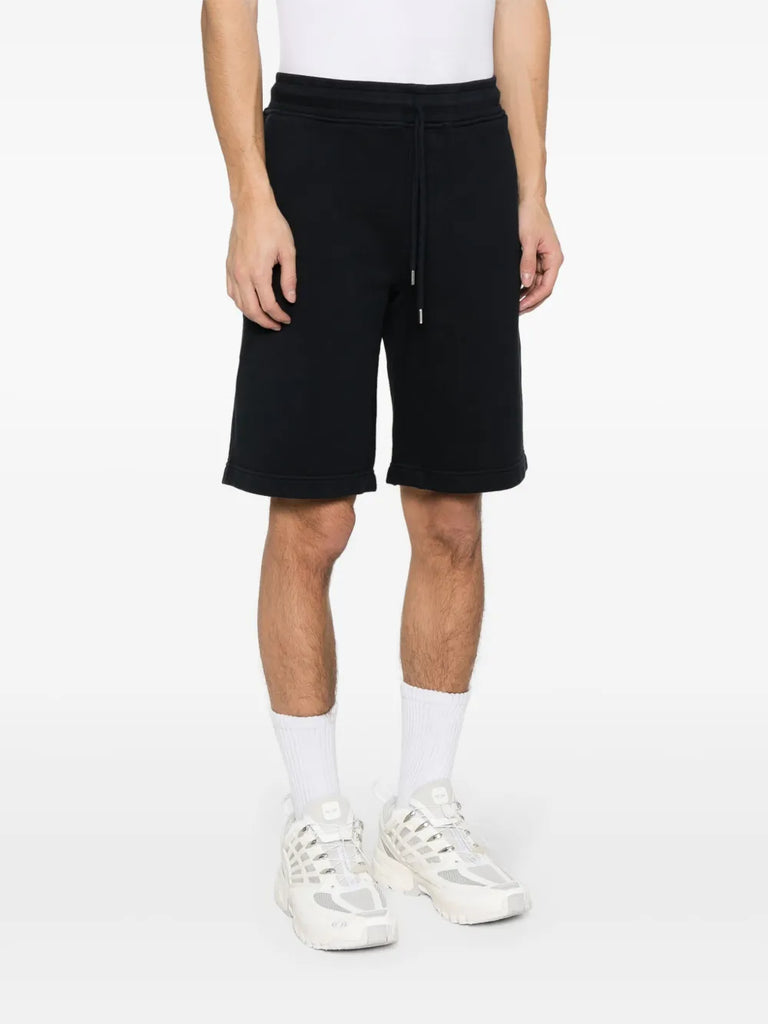 logo-embroidered cotton shorts