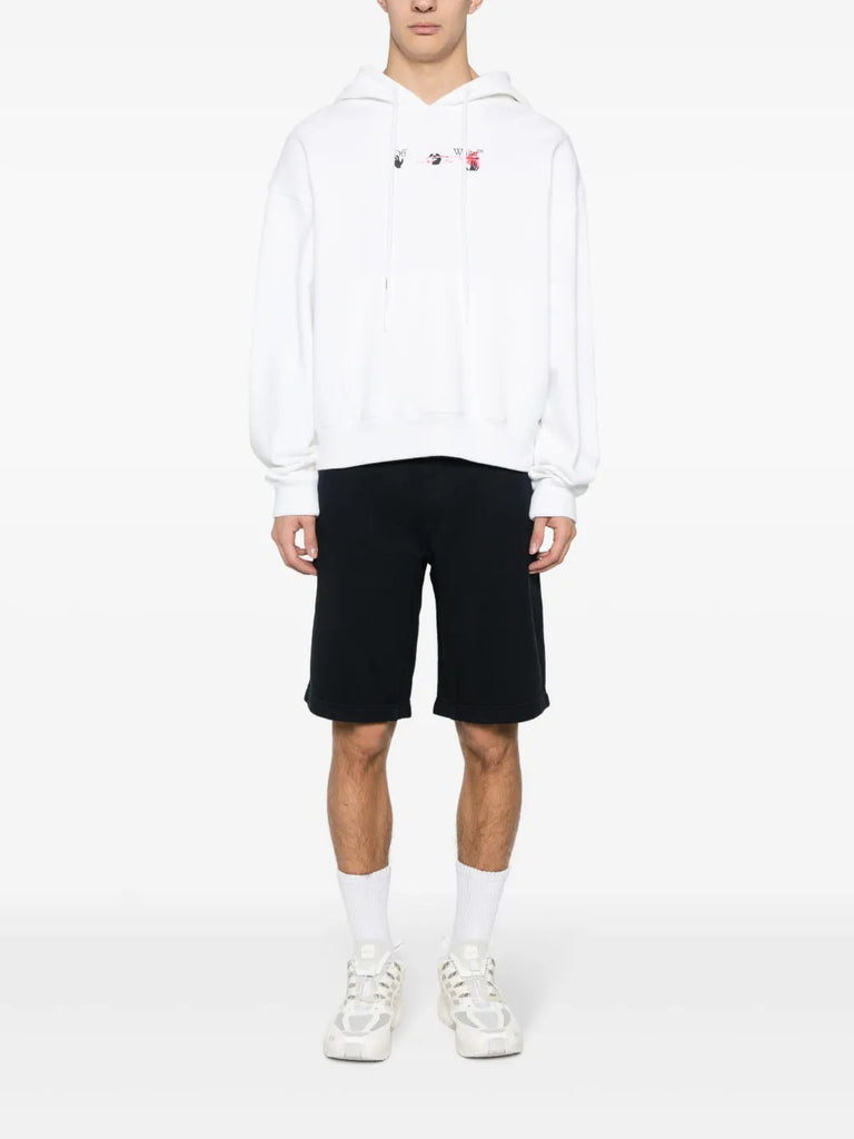 logo-embroidered cotton shorts