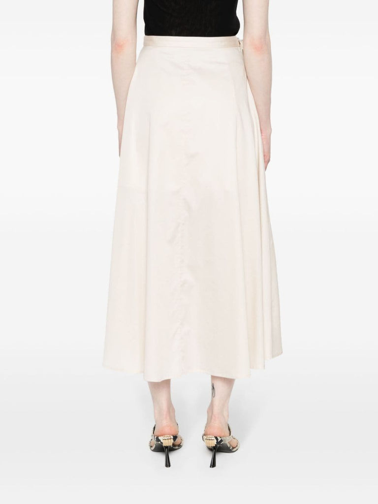 Alix light beige cotton skirt