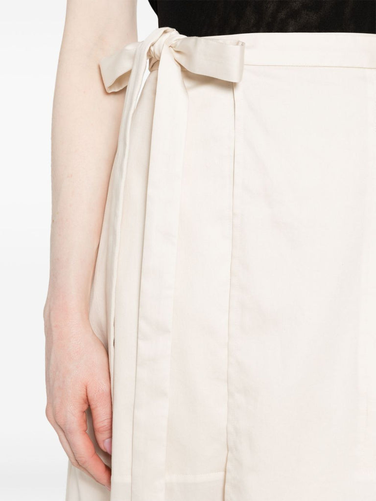 Alix light beige cotton skirt