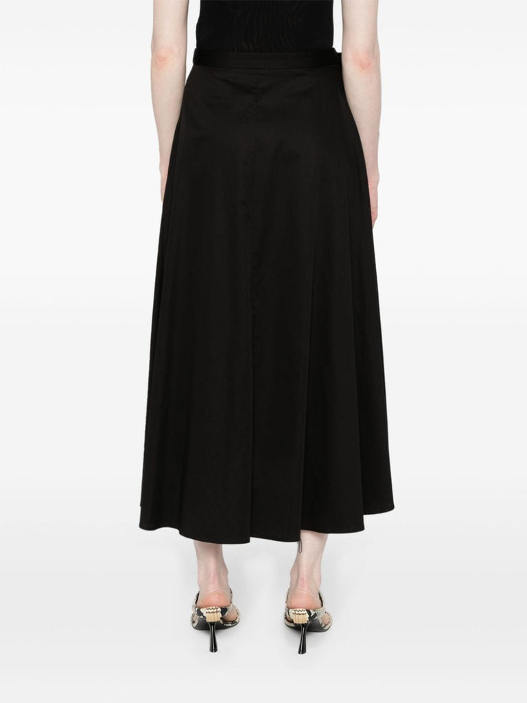 Alix black cotton skirt
