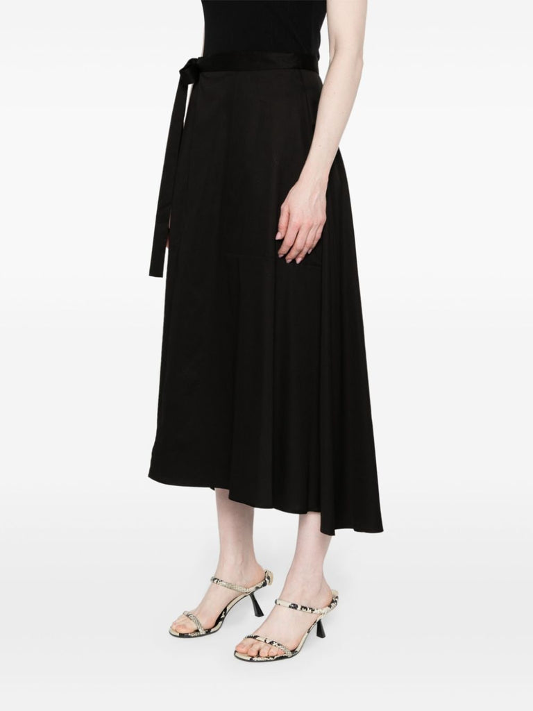 Alix black cotton skirt
