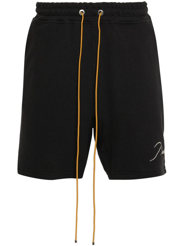 logo-embroidered piqué shorts