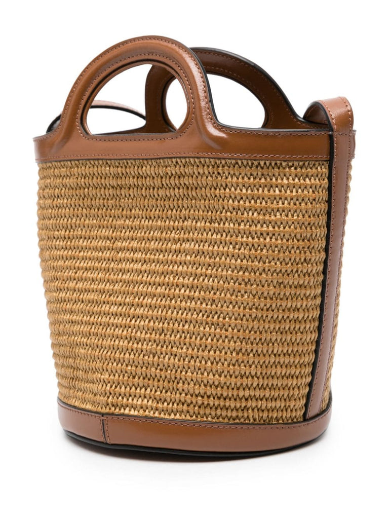 hellbraune kleine Tropicalia Beuteltasche
