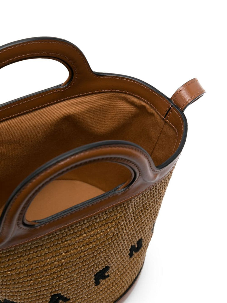 hellbraune kleine Tropicalia Beuteltasche