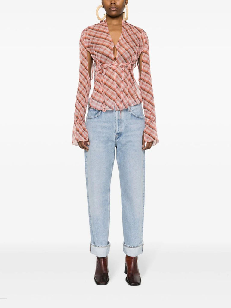 Fran low-rise straight-leg jeans