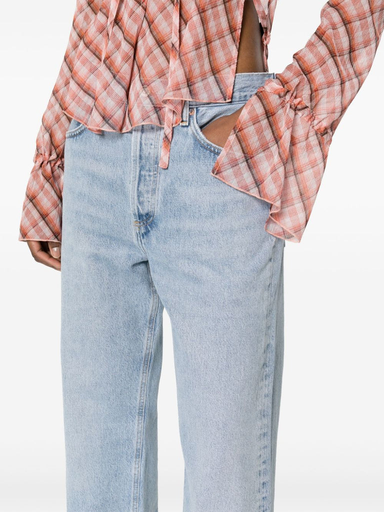 Fran low-rise straight-leg jeans