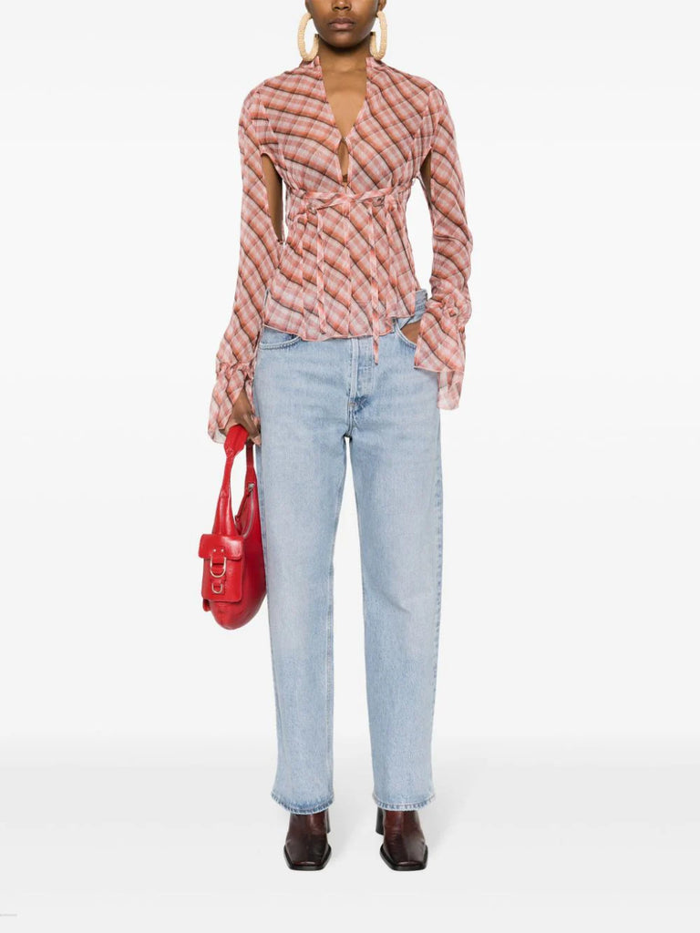 Fran low-rise straight-leg jeans