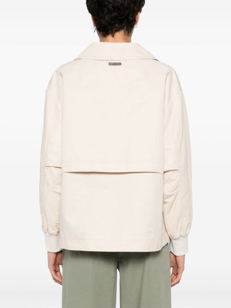 double-breasted trench jacket