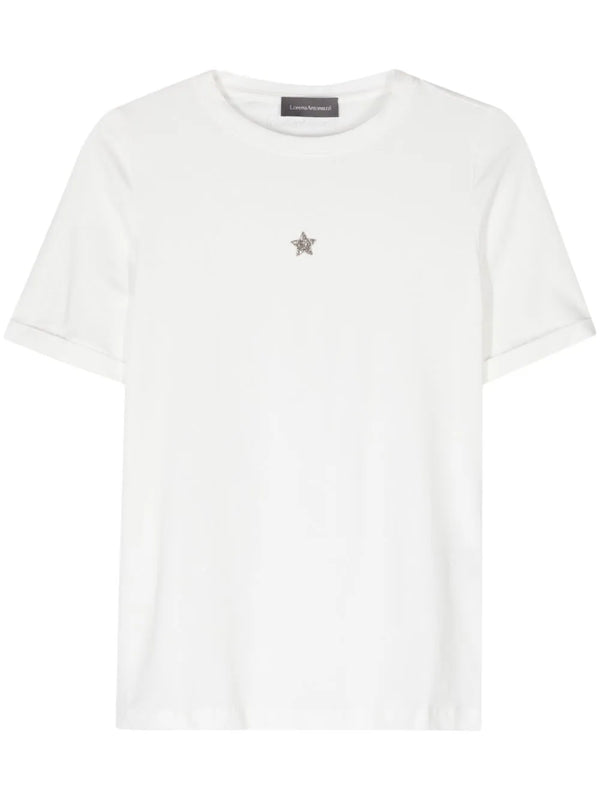 Acquarius star-appliqué T-shirt