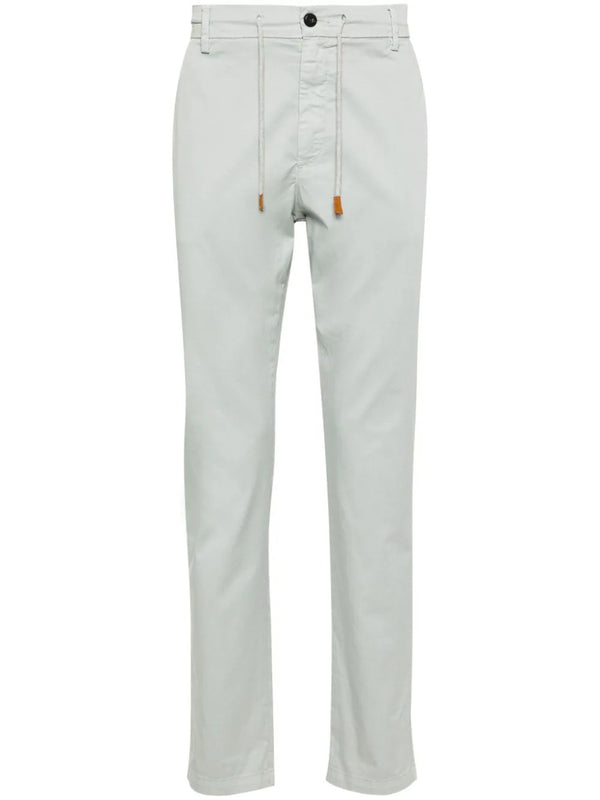 drawstring-waist chino trousers