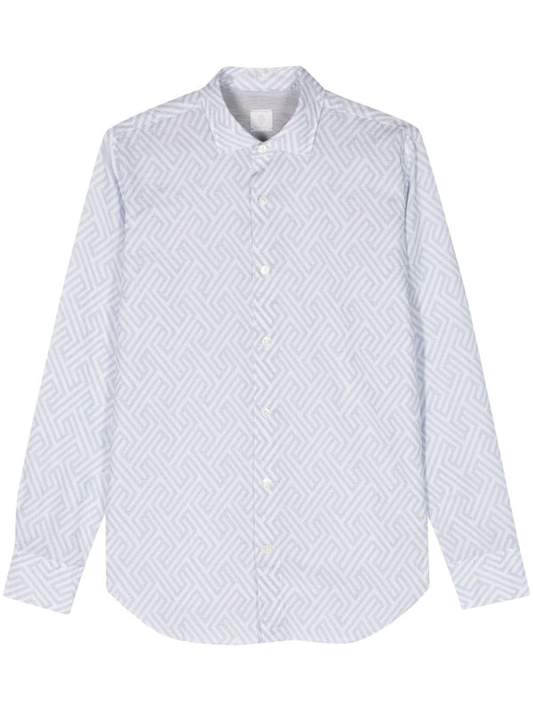 Copy of Paisley-print button-up shirt