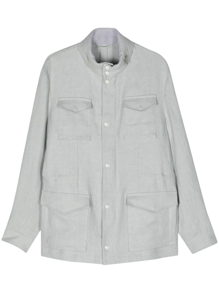 linen field jacket