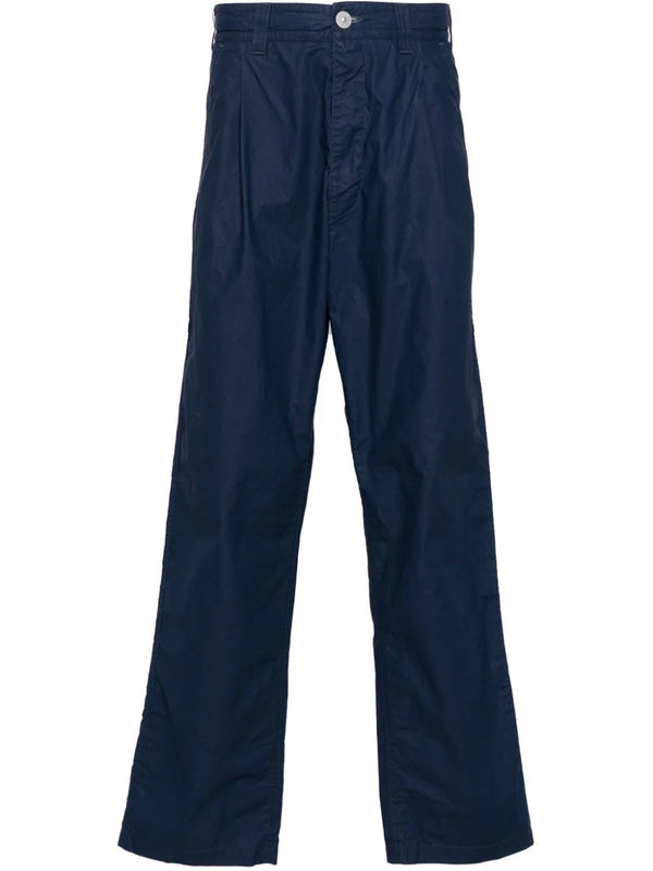 mid-rise tapered trousers