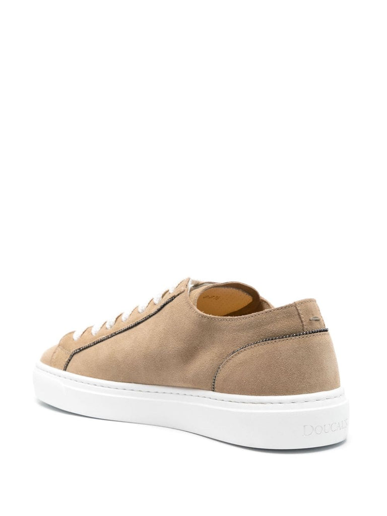 Monili chain-detail suede sneakers