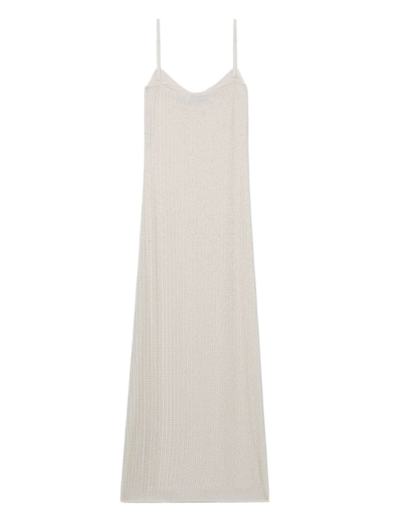 rhinestone-embellished sleeveless maxi dress