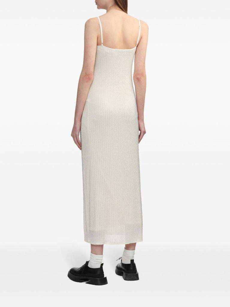 rhinestone-embellished sleeveless maxi dress