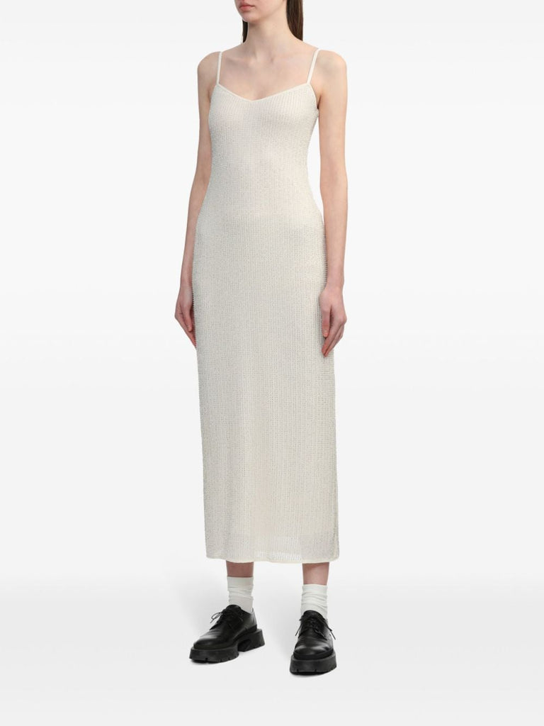 rhinestone-embellished sleeveless maxi dress