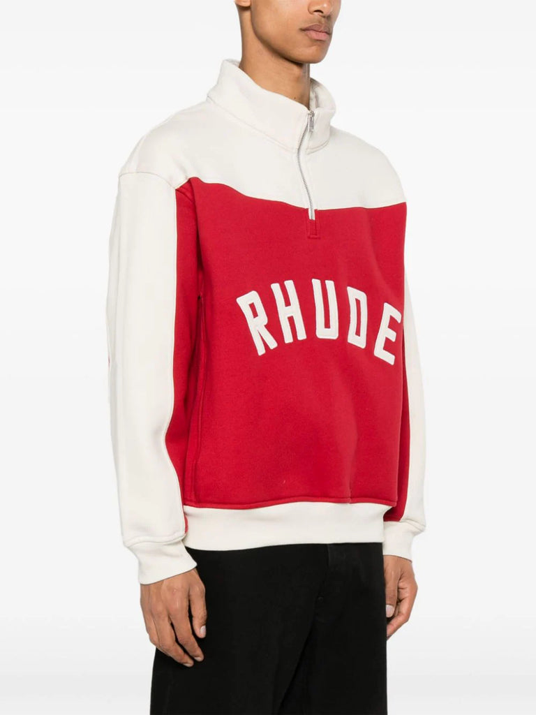Contrast Varsity cotton sweatshirt