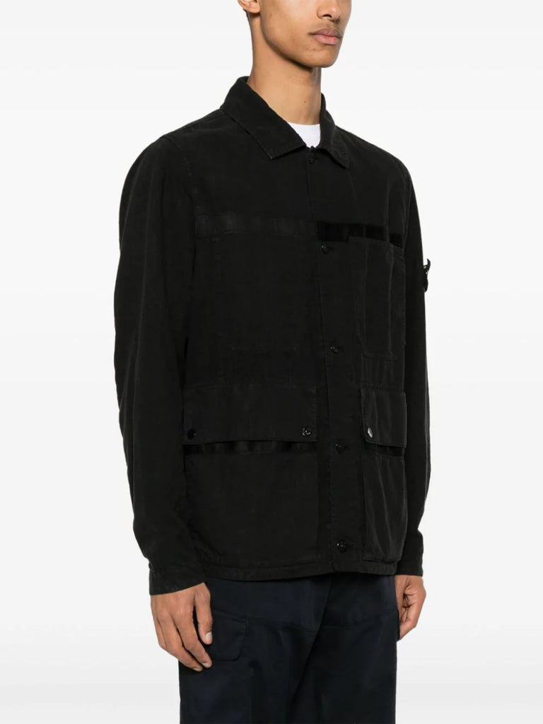 Compass badge shirt jacket