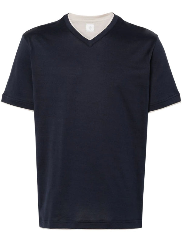 V-neck cotton T-shirt