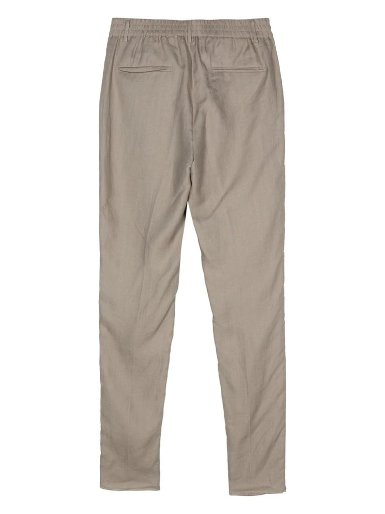linen tailored trousers
