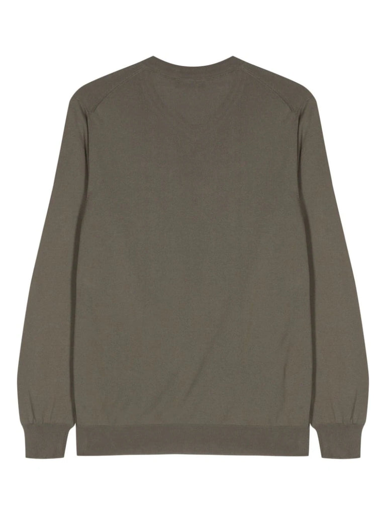 Feinripp-Baumwollpullover