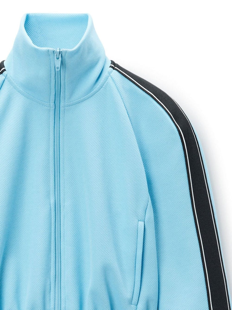 logo-tape cropped track jacket