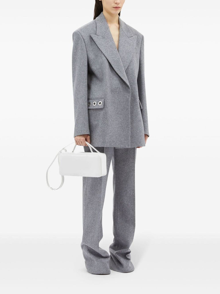 eyelet-detail tailored trousers