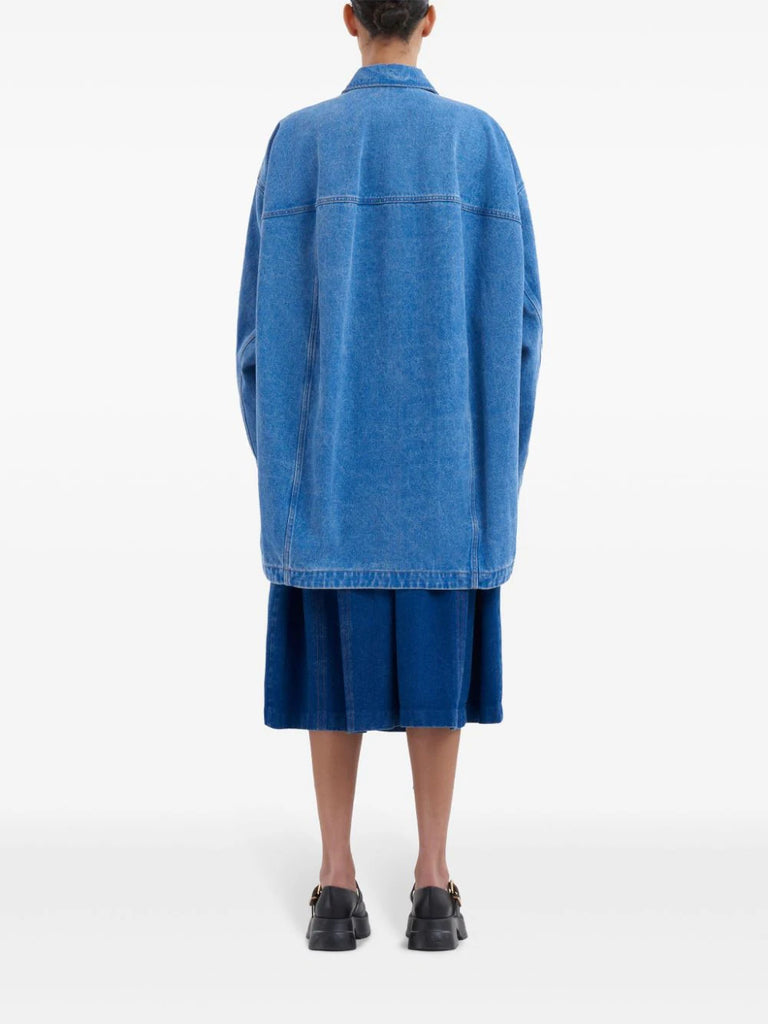 logo-appliqué denim jacket