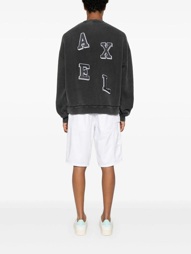 Typo-embroidered jersey sweatshirt