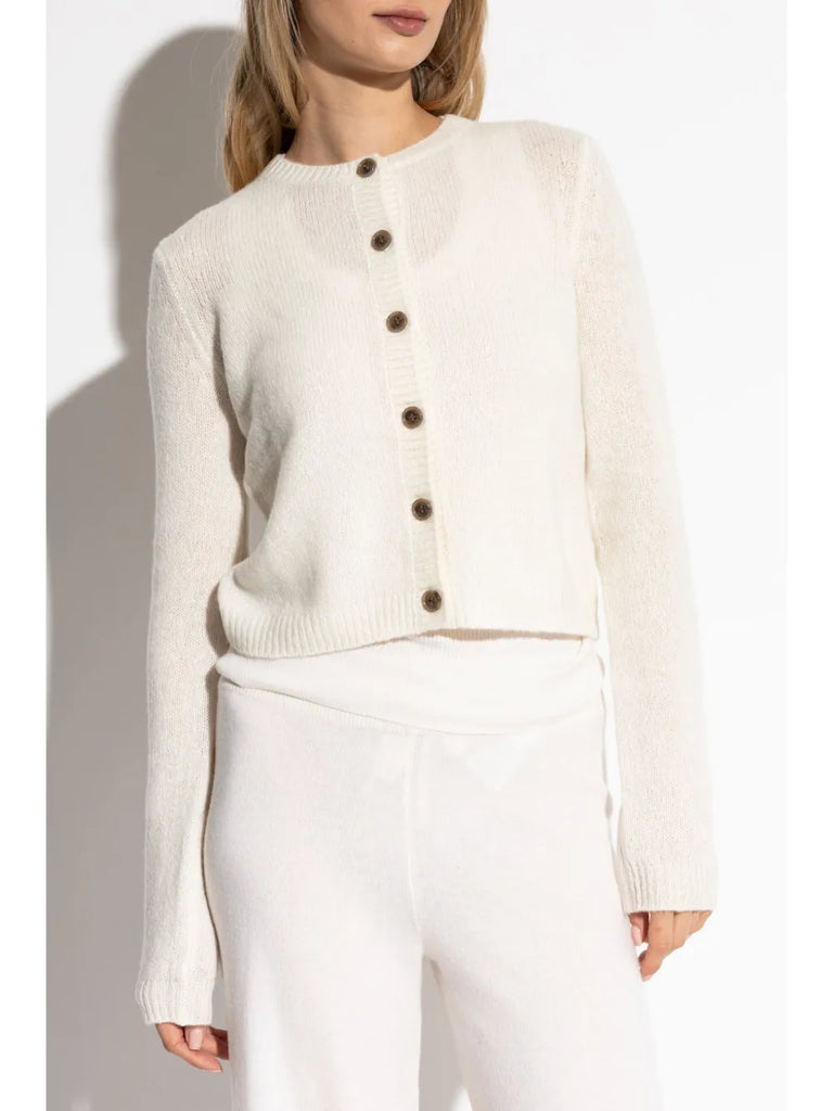 Felicia button-fastening cashmere cardigan