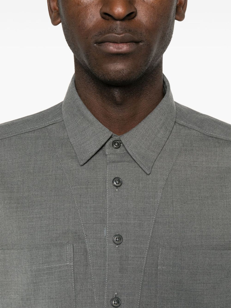 logo-embroidered shirt